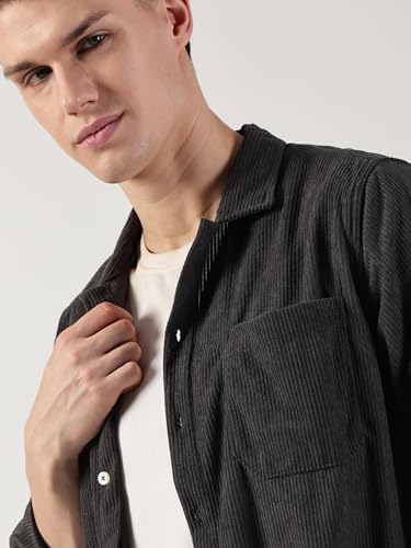 Image of Thomas Scott Men's Premium Slim Fit Oversized Corduroy Shacket