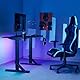 OPLITE Balistic MK 1 Schreibtisch mit Beleuchtung RGB Gaming Maße 112 x 60 cm, Schwarz, 112 x 60