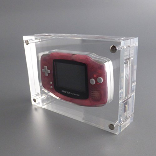 LOBOTEC Nintendo Gameboy Advance Acrylglas Case "Advance Star", Videospiel Retro Konsolen Block aus hochwertigem Plexiglas, Präsentation und passende Schutzhülle, Game Boy Gehäuse zum Verschrauben Cover