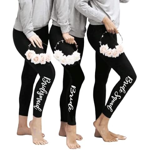 Personalised Bridal Party Leggings for Weddings Cover