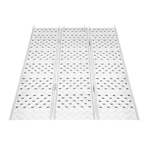 Rampa plegable de aluminio 77 x 54 pulgadas para motocicleta miniatura 1
