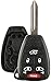 Discount Keyless Replacement Uncut Key Shell Case and Button Pad Compatible with M3N5WY72XX, 267F-5WY72XX