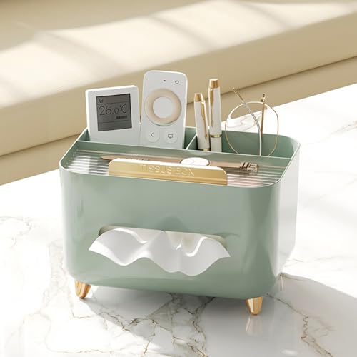 Support téléphone pour salon et boîte à mouchoirs avec compartiments de tri - 3