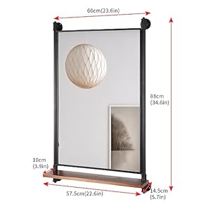 Rectangle Bathroom Mirror with Wood Shelf,Industrial Pipe Frame Vanity Mirror,Wall Mirrors for Living Room Bathroom Bedroom(34.6 x 23.6 in) Rectangle Bathroom Mirror with Wood ShelfIndustrial Pipe Frame Vanity MirrorWall Mirrors for Living Room Bathroom Bedroom346 x 236 in