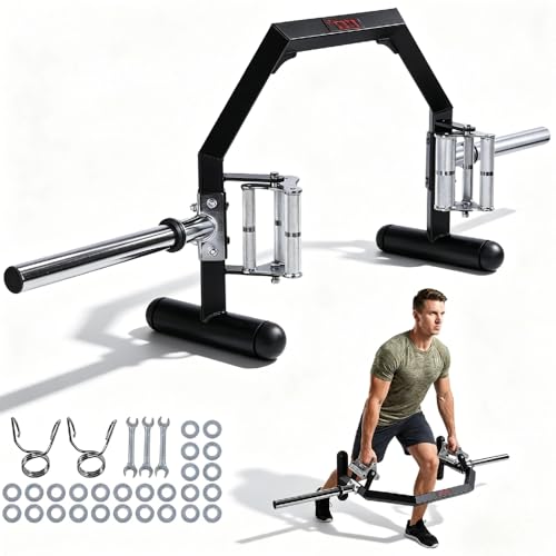 QUNZIDRESS Heavy Duty Shrug Bar - Hex Barbell for Weight Lifting, Trap Bar Deadlifts, Open Hex Bar & Deadlift Barbell, Ideal for Hex Bar Deadlift Workouts, 500kg. Weights Plate Capacity