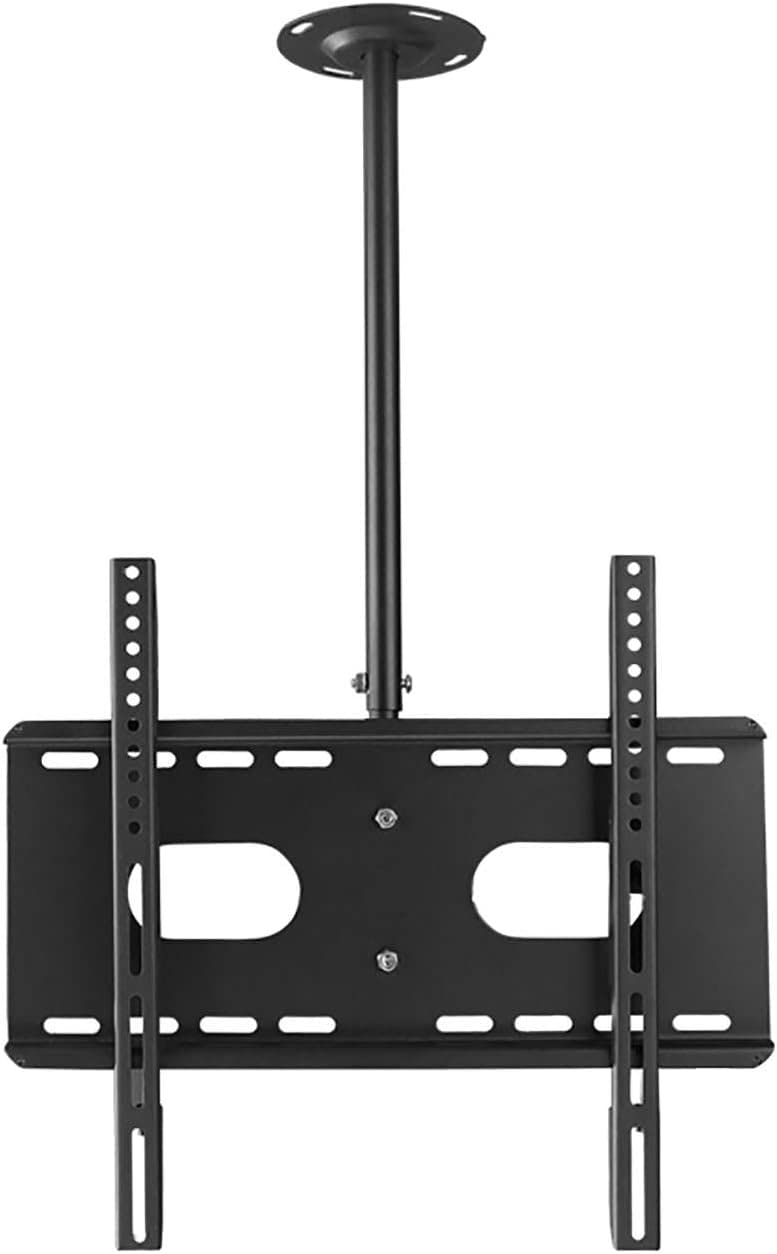 SGKOMN Ceiling TV Mount Bracket for 42 70" LCD Plasma Monitor Adjustable Tilt/360° Swivel TV Stand, 2.5m