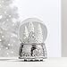 Reed And Barton Snow Globe, North Pole Bound Polar Bears Musical Snow Globe, Made From Resin & Glass, Silver-Plated Polar Bear, Plays Jingle Bell, Winter Decor, Christmas Decorations (Silver, 1 Piece)