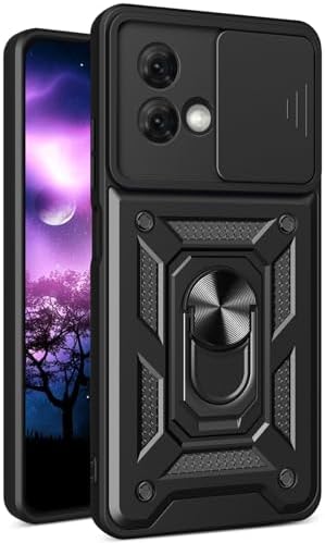 CCSmall for Motorola G84 5G Case with Slide Camera Cover for Men,...
