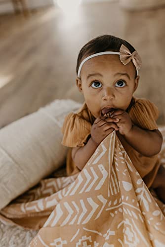 Image of Mini Wander Swaddles for Newborns Muslin Swaddle Blankets - Breathable Soft Gender Neutral Receiving Blanket Baby Essentials | 47 x 47 Cotton - (Tapestry (Maple Sugar)