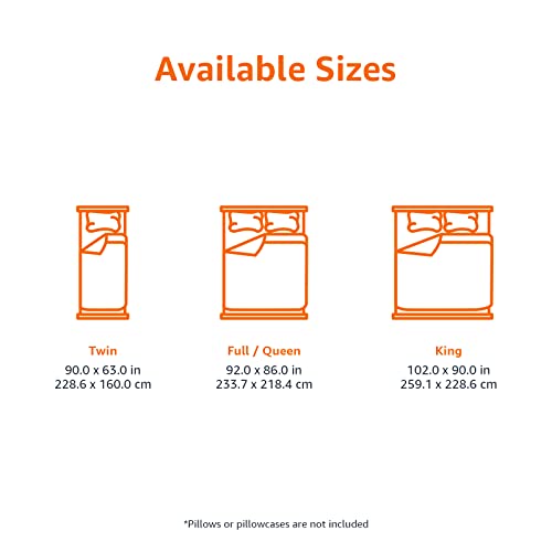 Amazon Basics Comforter Blanket Twin/Twin XL, Reversible Lightweight Microfiber All Season Blanket, Navy/Sky Blue - Image 6