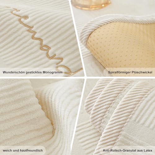 Couch Überzug,Sofa-Schutzhülle 1/2/3/4 Sitzer L Form Sofa Cover Sofa Überzug Ecksofa,2024 Neue Universelle Rutschfeste Sofa Überwurf,Solide Strukturierte Ultra Stretch Sofa Überzug für Wohnzimmer