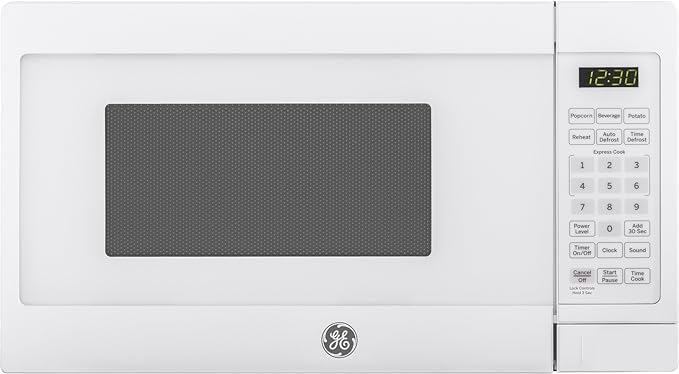 GE Countertop Microwave Oven, Compact 0.7 Cubic Ft., 700-watt Capacity, 6 Auto...