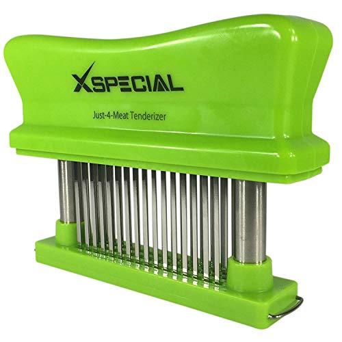 Image of Toughest Meat Tenderizer Tool, 48 Needle Meat Tenderizer Blades Transforms Hard & Cheap Cuts into Expensive - Buttery Goodness Without Meat Mallet Crushing
