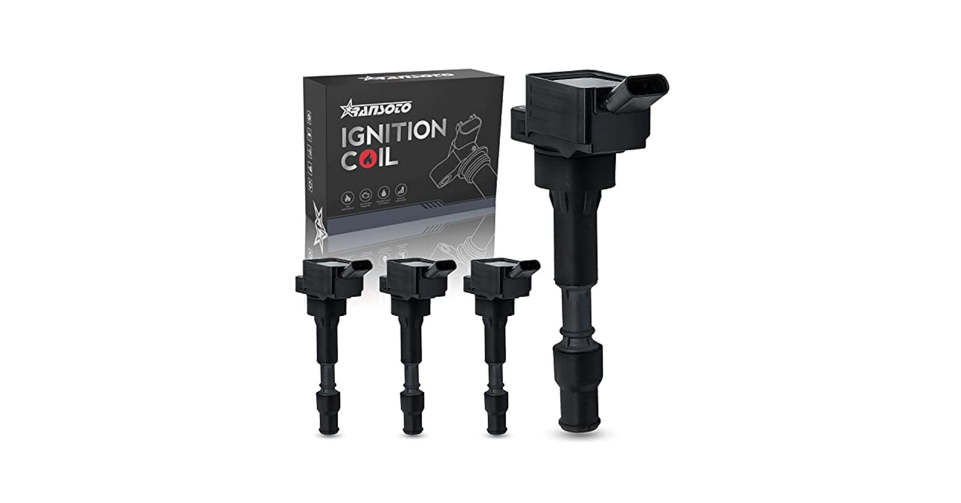 コレカ Amazon.com: RANSOTO 4 Pcs Ignition Coil Pack Compatible with