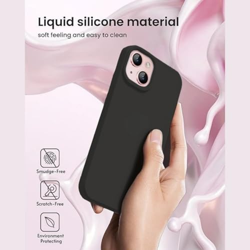 Image of Premium Liquid Silicone Case for iPhone 11 - Slim Full Body Protective Back Cover with Soft Microfiber Lining, Anti-Slip Grip Scratch Resistant Phone Case(Dark Grey)