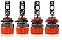 MOSTPLUS 8000 Lumens 80W/Pair--9005+H11 All-in-One LED-TX1860 Chip Really Focused Headlight Bulbs Super Mini Conversion Kit Xenon White