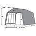 ShelterLogic 12' x 16' x 8' Garage-in-a-Box Compact Car and Small Vehicle All-Season Metal Peak Style Roof Portable Outdoor Garage, Gray (62697)