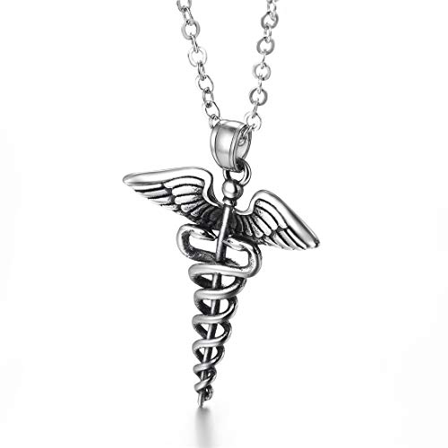 U7 Dentist/Nursing Jewelry Stainless Steel 18K Gold Plated Mini Cute Teeth Pendant Rolo Chain Dental Tooth Necklaces3