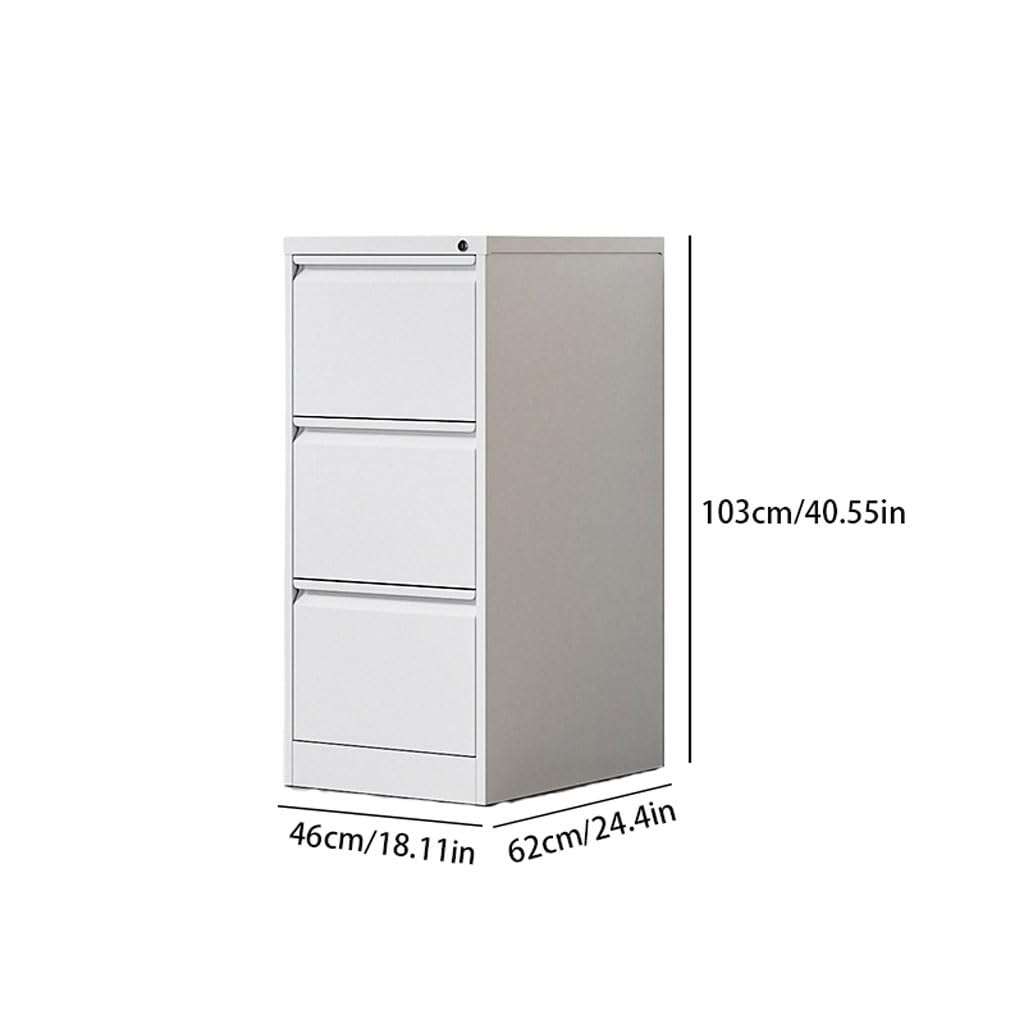 Schedario verticale in metallo con cassetti ad accesso rapido per documenti, cartelle e file, soluzione ideale per l'ufficio per nization e forniture