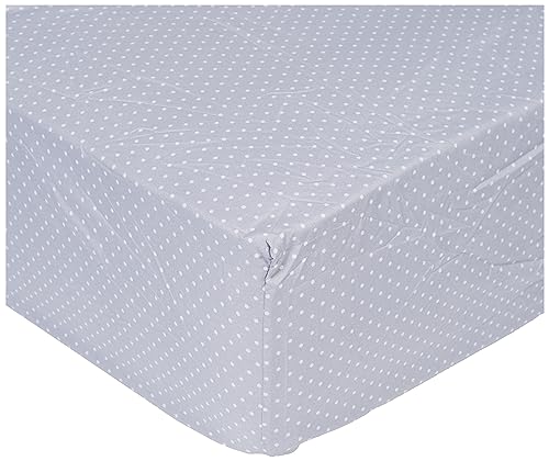 Queen Size Bed Sheets - Breathable Luxury Sheets with Full Elastic & Secure Corner Straps Built In - 1800 Supreme Collection Extra Soft Deep Pocket Bedding Set, Sheet Set, Queen, Dot Gray