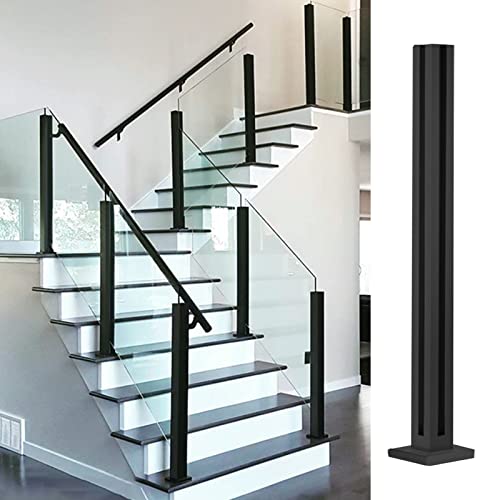 Poteau de garde-corps en verre en acier inoxydable pour escalier et terrasse