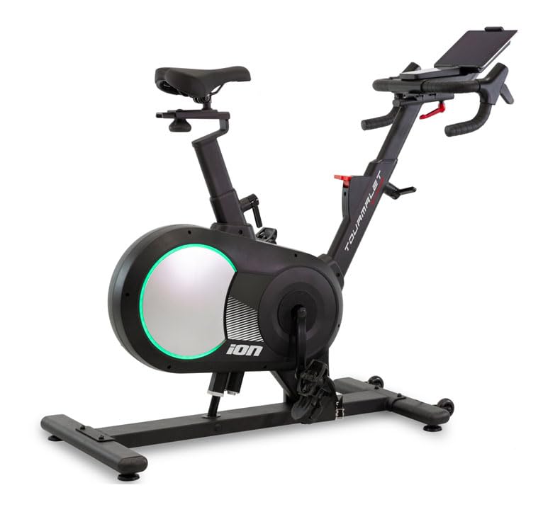 Ion Fitness Bicicleta Smart Bike Tourmalet Alpine - Volante Inercia 16kg - 16 Niveles inclinación - -8 Niveles declinación - LCD - Peso máximo Usuario 110kg - Apps - Bluetooth FTMS