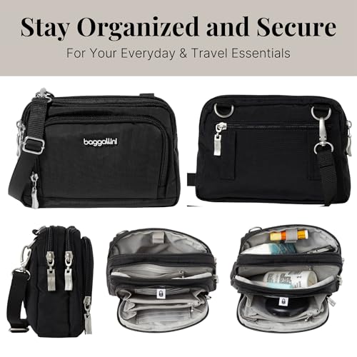 Image of Baggallini Triple Zip with Front Wallet /Trifecta RFID Wallet Crossbody
