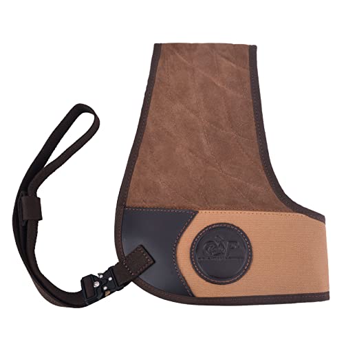 Oxpang Leather Field Shield, Canvas Shooting Vest Pad For Right Or Left Handed Hunter (Khaki, Left Handed) #TOP2