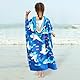 BITOYO Badeponcho mit Kapuze, Extragroßes Handtuch Kinder Mikrofaser Strandtücher Schwimmen Pool Handtuch Badetuch Duschtücher für Mädchen Jungen mit Einer Körpergröße von 120–170 cm (Hai)