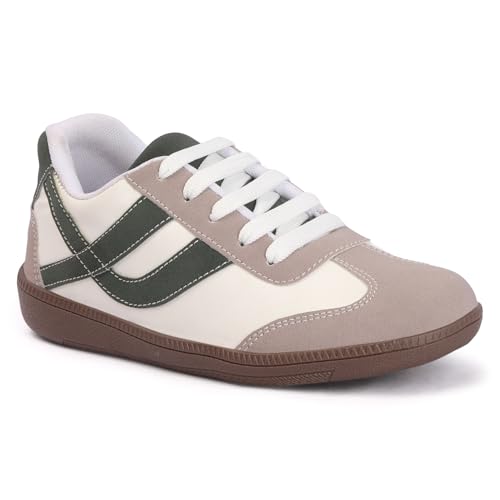 Image of PrasKing Women's Sneakers | Cushioned Non-Slip Grip Sole| Trendy & Stylish Modern Sneakers | Everyday Wear for Walking, College & Outings