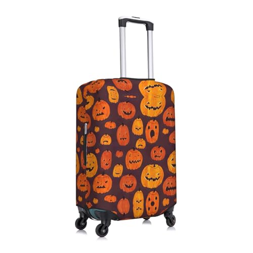 Halloween Pumpkin1 Print Luggage Suitcase Cover Protector Luggage Washable Covers With Concealed Zipper3