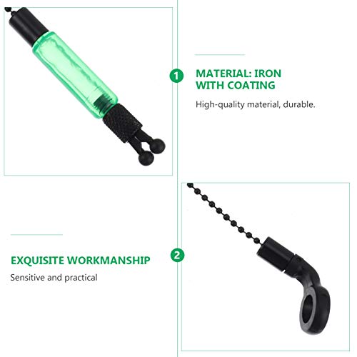 BESPORTBLE 3 stuks vissen beetindicator vissen spoel ijzer vissen swinger vissen alarm karperhengel draagbare spoel kleerhanger accessoires outdoor tackle spoelen kleerhanger alarmen groen - Image 7