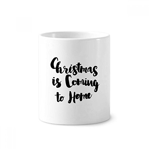 Brosse à dents pen holder tasse céramique blanche Noël 350ml