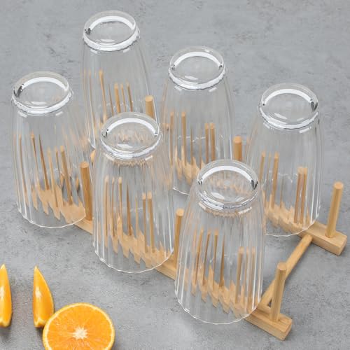 AKMQYM Acrylic Clear Highball Plastic Cups | Plastic Reusable Tumblers 20oz (Set of 6) | Stackable | BPA-free Tumblers | Shatterproof | Top-rack Dishwasher Safe by AKMQYM - Used condition - Image 7