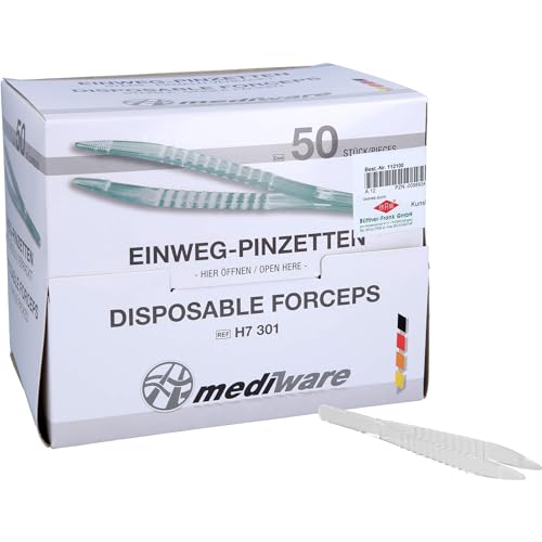 Pince à épiler stérile à usage unique boîte de 50 pièces pour soins de précision - 3