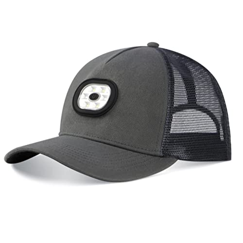 Casquette avec lampe frontale résout le manque de lumière en rando