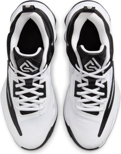 Nike Men's Football Basketball Shoe, White Black, 12 AU3
