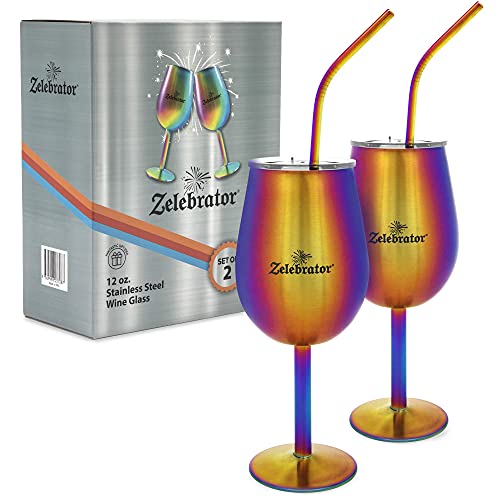 🔥 Cashback up to 70% Stainless Steel Wine Glass, Set of 2, with Stem and Lid - Rainbow Stemmed Wine Glasses,12 Oz. Double-Wall, Insulated, Shatterproof, Unbreakable Drinkware - Iridescent Glassware Gift Set,Travel Goblet Hot Deals Stainless Steel Wine Glass, Set of 2, with Stem and Lid - Rainbow Stemmed Wine Glasses,12 Oz. Double-Wall, Insulated, Shatterproof, Unbreakable Drinkware - Iridescent Glassware Gift Set,Travel Goblet