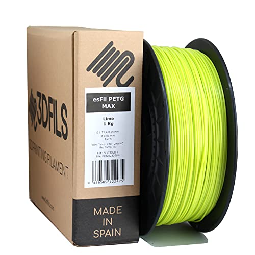 3DFILS - PETG Filament für 3D-Drucker (1,75 mm / 1 kg, Lima) Cover