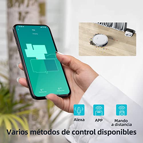 Robot-Aspirador-y-FregasuelosHONITURE-G20-3000pa-Friegaaspira-y-Barre-a-la-Vez-3-en-1-Aspirador-RobotCompatible-Alexa-WiFi-AppIdeal-para-Pelo-de-MascotasPisoAlfombraAutonomia-150-min