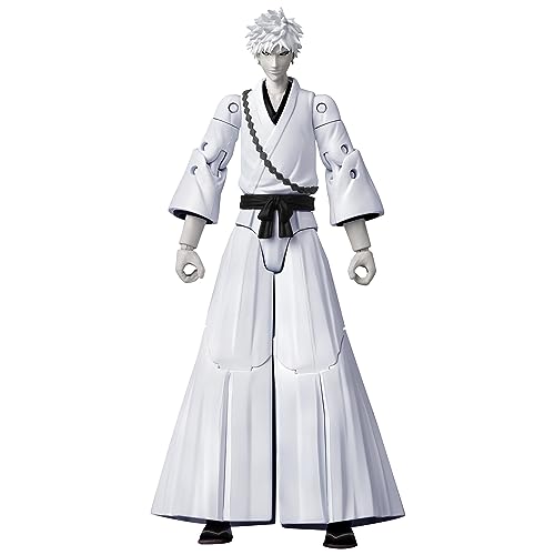 BANDAI - Anime Heroes - Bleach - Figurine Anime Heroes 17 cm - White Kurosaki Ichigo - Licence Officielle Bleach - Figurine d'action articulée Ichigo - 36974