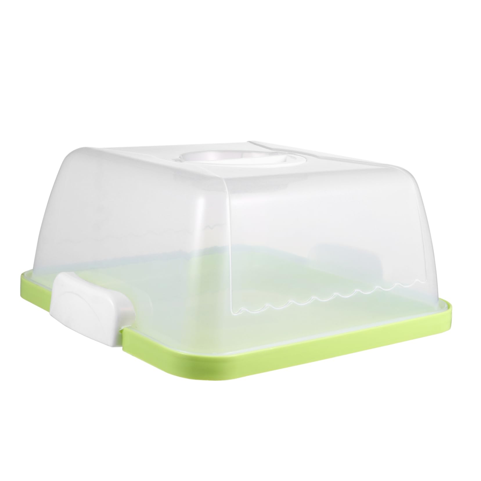 STOBAZA Portable Cake Box Cake Packaging Square Storage Box for Biscuits Organizer Lid Container