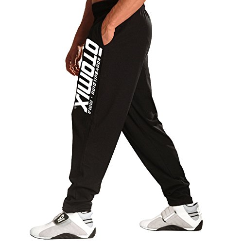 Otomix Men's Logo Black Baggy Workout Pants (XXX-Large)