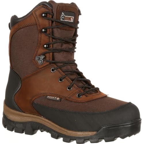 ROCKY Core Waterproof 800G Insulated Outdoor Boot, Dark Brown, Size 8(WI)