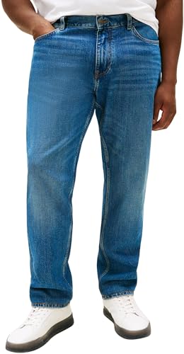 Tommy Hilfiger Jean Homme Madison Taille Mi-Haute, Bleu (Vista Indigo), 36W/46L