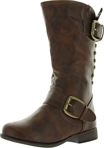 Link Legend-24K Girls Two Buckle Zipper Back Boots