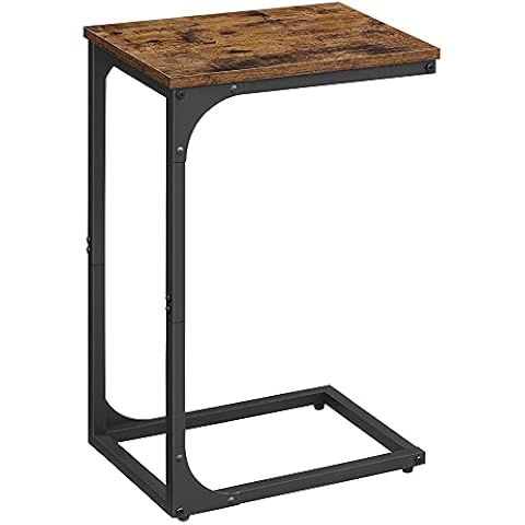 VASAGLE C-Shaped Side Table for Small Spaces Cover