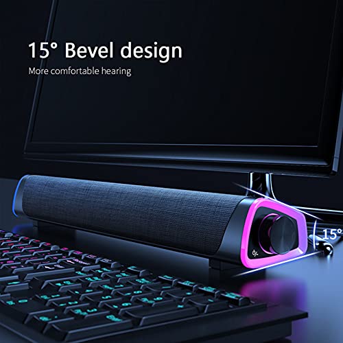 Caisson de basses stéréo Bluetooth et filaire barre de son surround 4D PC - 2
