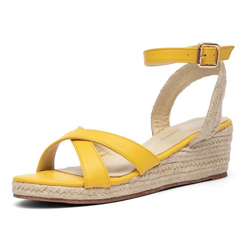 Getmorebeauty Women's Espadrille Wedge Sandals US8.5