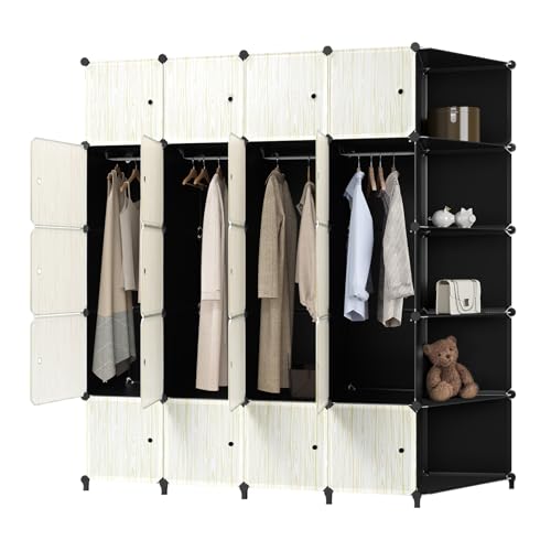 WOLTU Armadio Modulare, Guardaroba Salvaspazio a